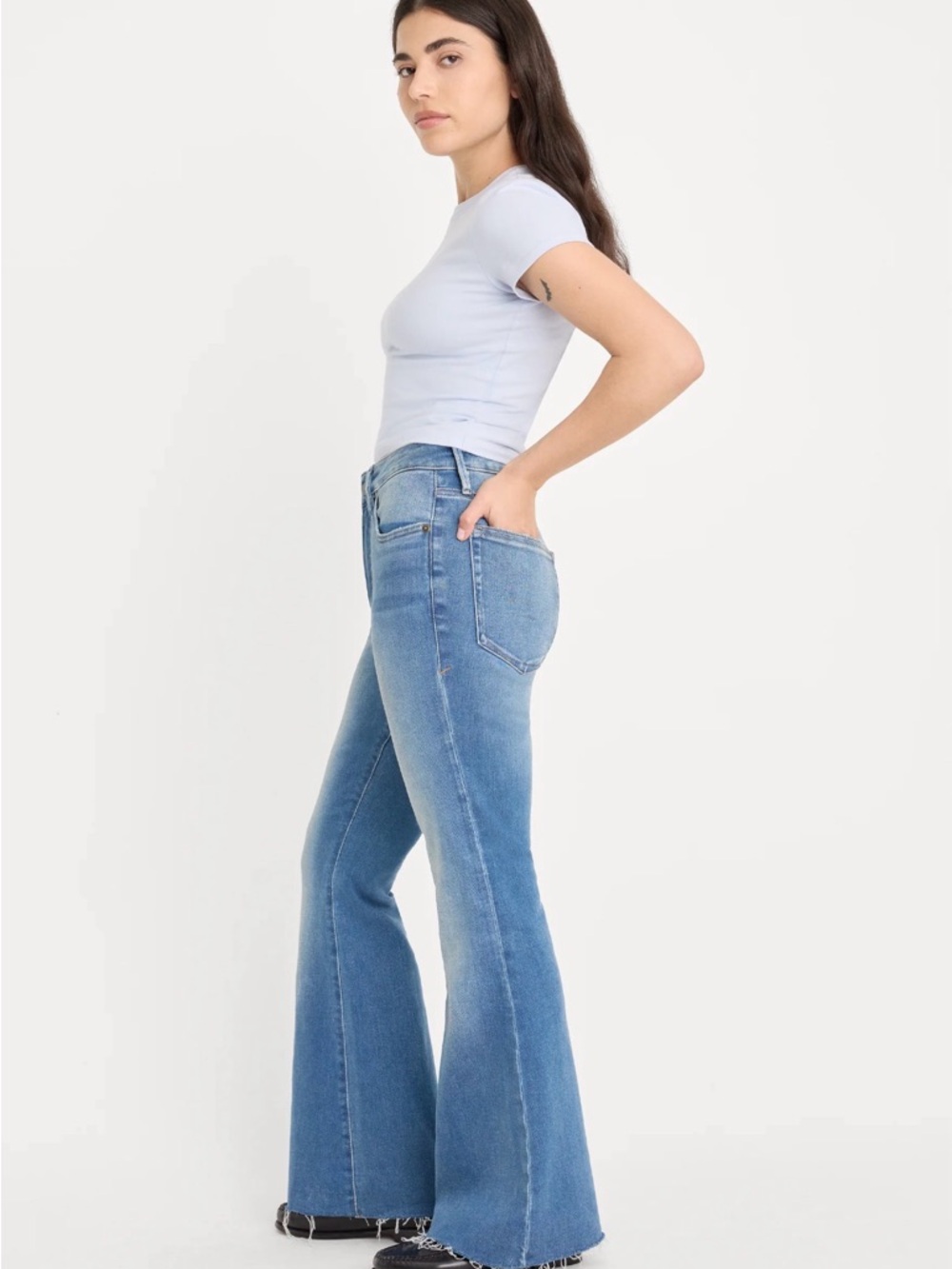 Soft Tech Good PETITE Flare Jeans INDIGO1211